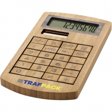 Logotrade promotional products photo of: Eugene calculator made of bamboo