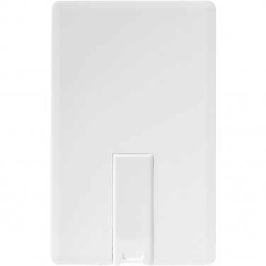 Logo trade promotional items image of: Slim card-shaped 2GB USB flash drive
