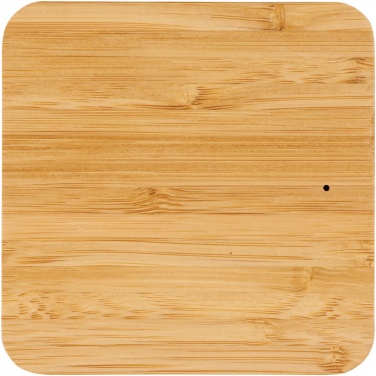 Logotrade promotional merchandise picture of: Leaf 5W bamboo and fabric wireless charging pad