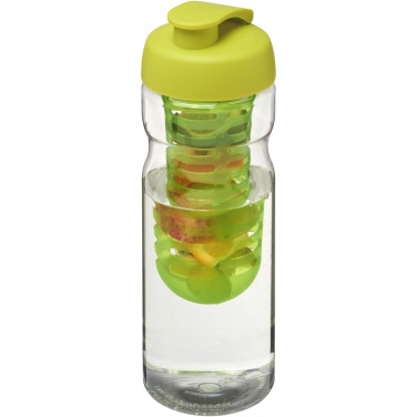 Logo trade promotional merchandise photo of: H2O Active® Base 650 ml flip lid sport bottle & infuser