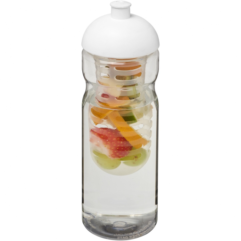 Logo trade promotional merchandise image of: H2O Active® Base 650 ml dome lid sport bottle & infuser