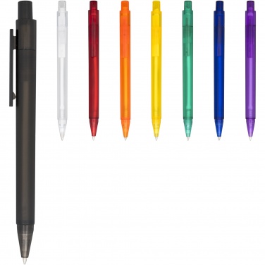 Logo trade promotional merchandise photo of: Calypso frosted ballpoint pen