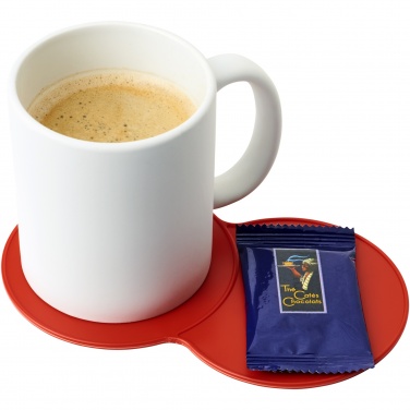 Logo trade promotional merchandise image of: Sidekick plastic coaster