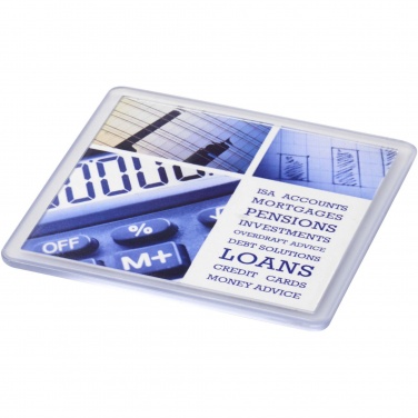 Logotrade promotional merchandise picture of: Ellison square plastic coaster with paper insert