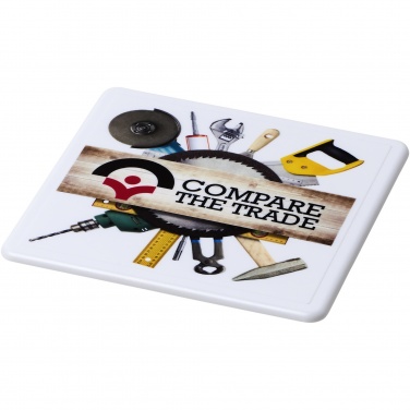 Logo trade promotional products picture of: Renzo square plastic coaster
