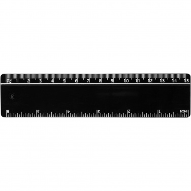 Logo trade corporate gifts picture of: Terran 15 cm ruler from 100% recycled plastic