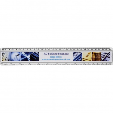 Logotrade promotional product picture of: Ellison 30 cm plastic insert ruler