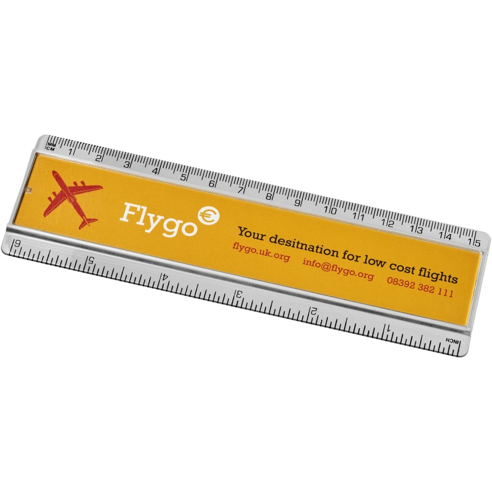 Logotrade advertising product image of: Ellison 15 cm plastic insert ruler