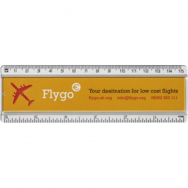 Logotrade promotional merchandise picture of: Ellison 15 cm plastic insert ruler