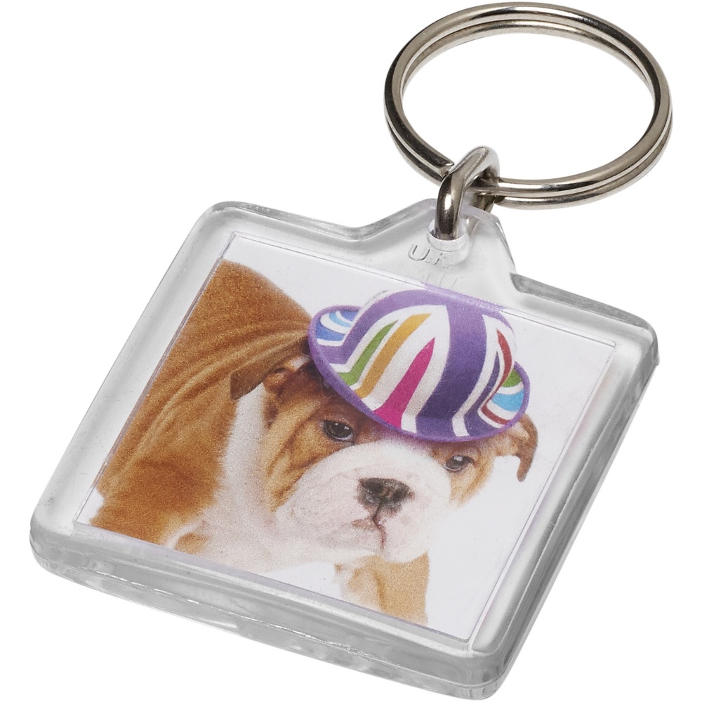 Logotrade promotional merchandise photo of: Vial U1 square keychain