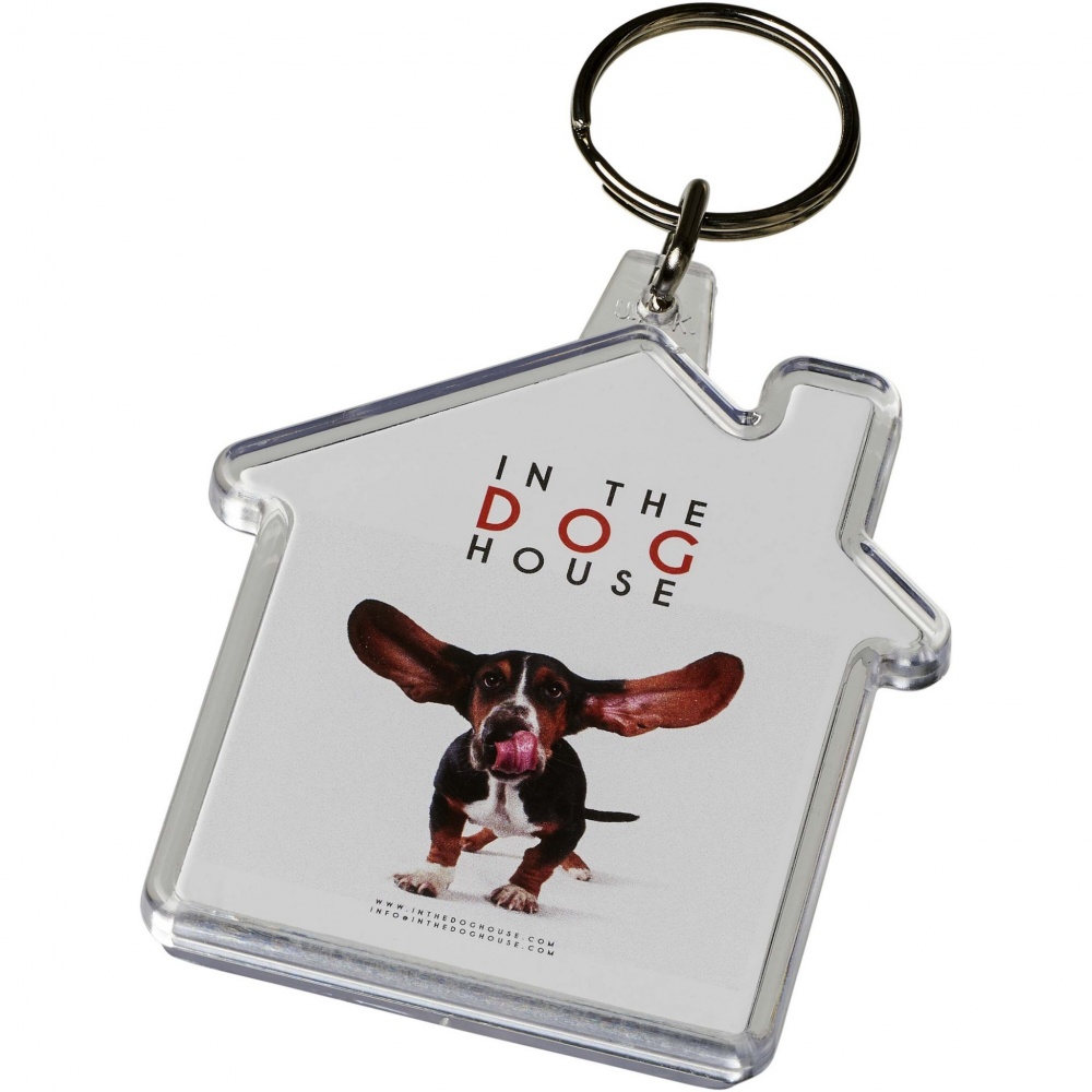 Logotrade promotional product picture of: Combo house-shaped keychain