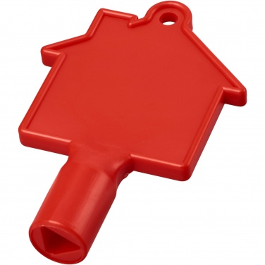 Logo trade promotional merchandise picture of: Maximilian house-shaped utility key