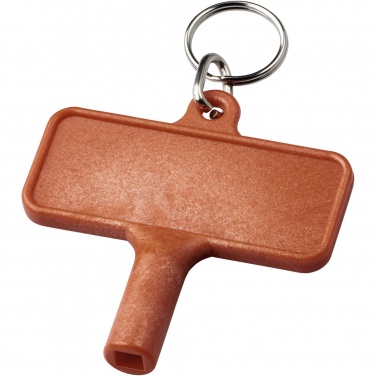 Logo trade promotional giveaways picture of: Largo plastic radiator key with keychain