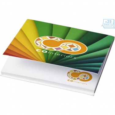Logotrade corporate gift image of: Sticky-Mate® soft cover squared sticky notes 75x75mm