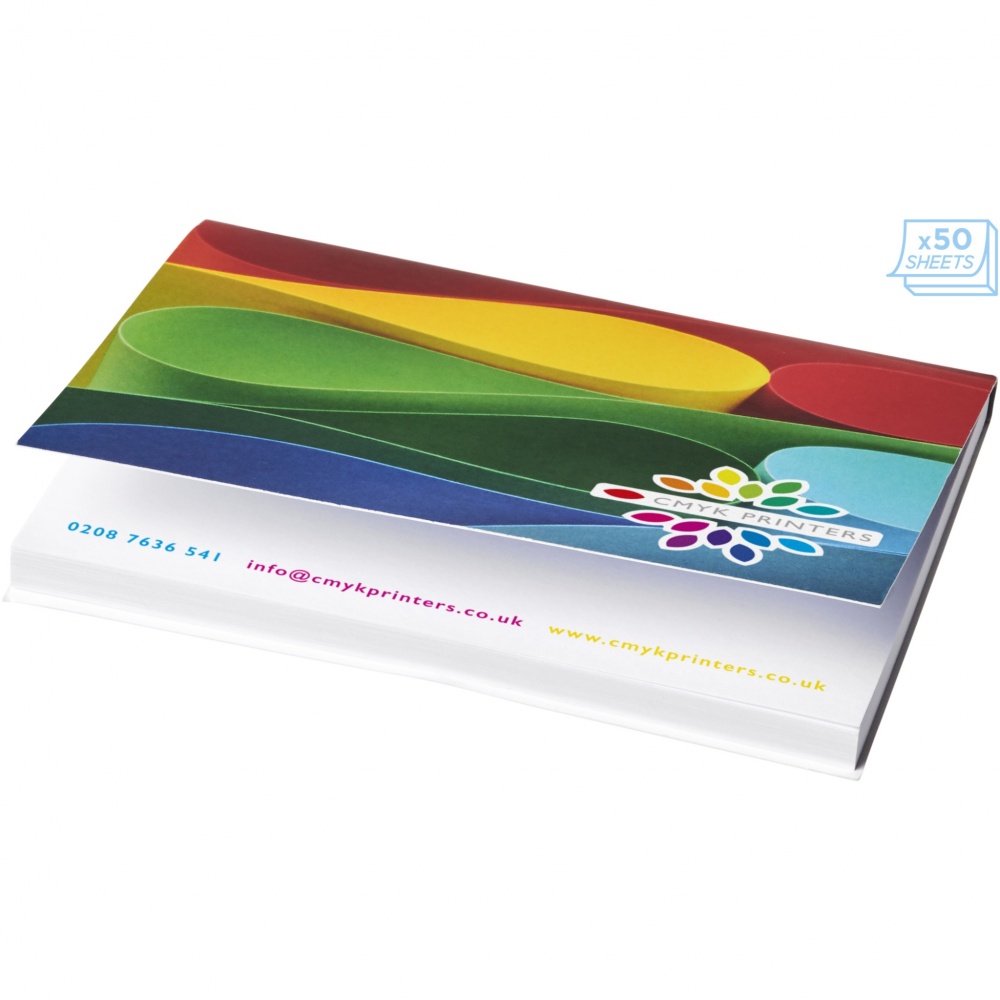 Logo trade advertising products picture of: Sticky-Mate® A7 soft cover sticky notes 100x75mm