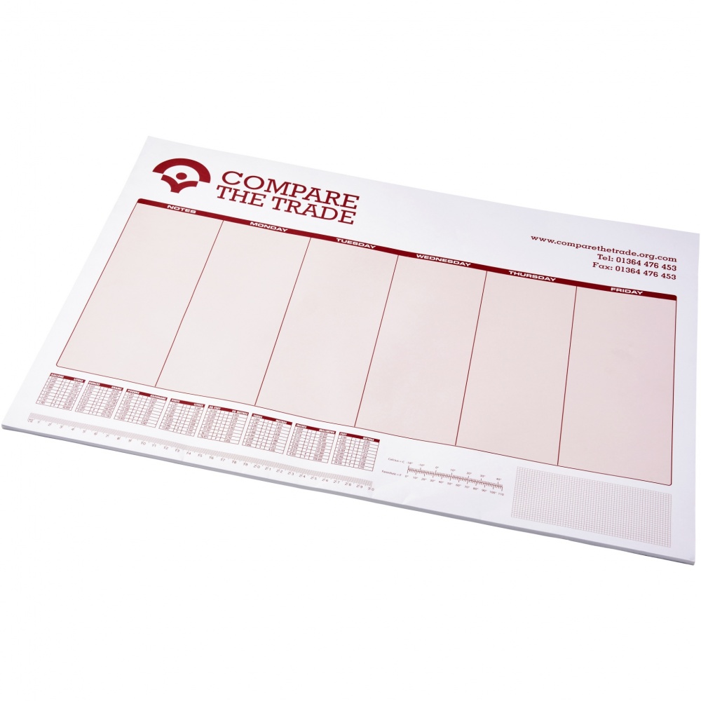 Logo trade promotional giveaways image of: Desk-Mate® A3 notepad