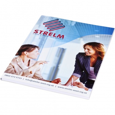 Logo trade business gifts image of: Desk-Mate® A5 notepad wrap over cover