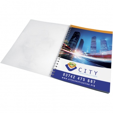 Logo trade business gifts image of: Desk-Mate® wire-o A5 notebook PP cover