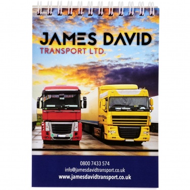 Logo trade advertising products image of: Desk-Mate® spiral A6 notebook