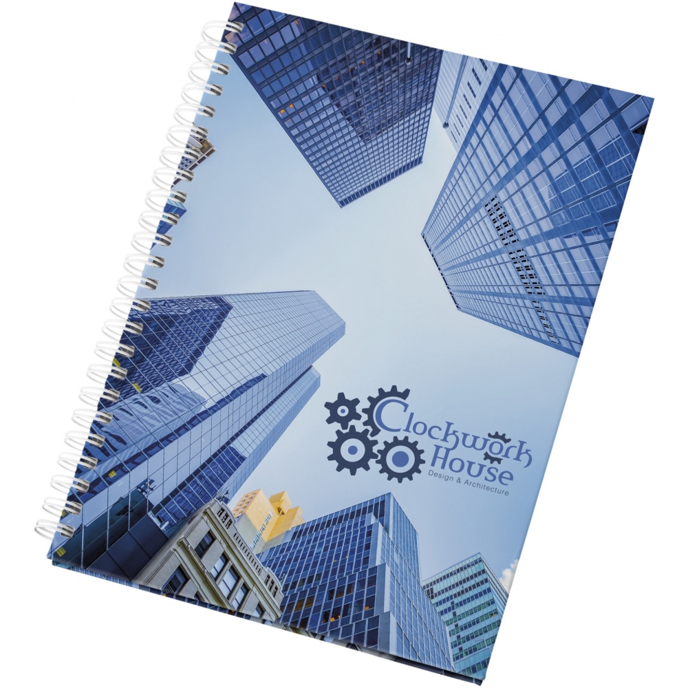 Logotrade corporate gift image of: Wire-o A5 notebook hard cover