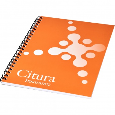 Logo trade promotional merchandise image of: Desk-Mate® A5 notebook synthetic cover