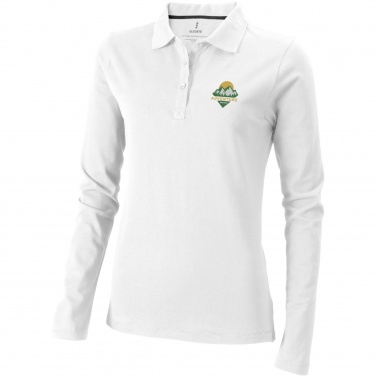 Logotrade advertising products photo of: Oakville long sleeve women's polo