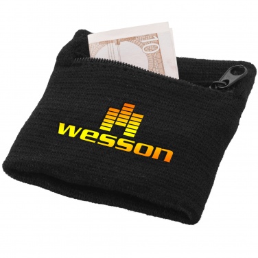 Logo trade promotional product photo of: Brisky performance wristband with zippered pocket
