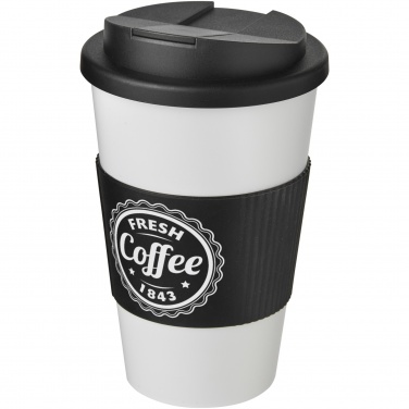 Logo trade promotional giveaways image of: Americano® 350 ml tumbler with grip & spill-proof lid