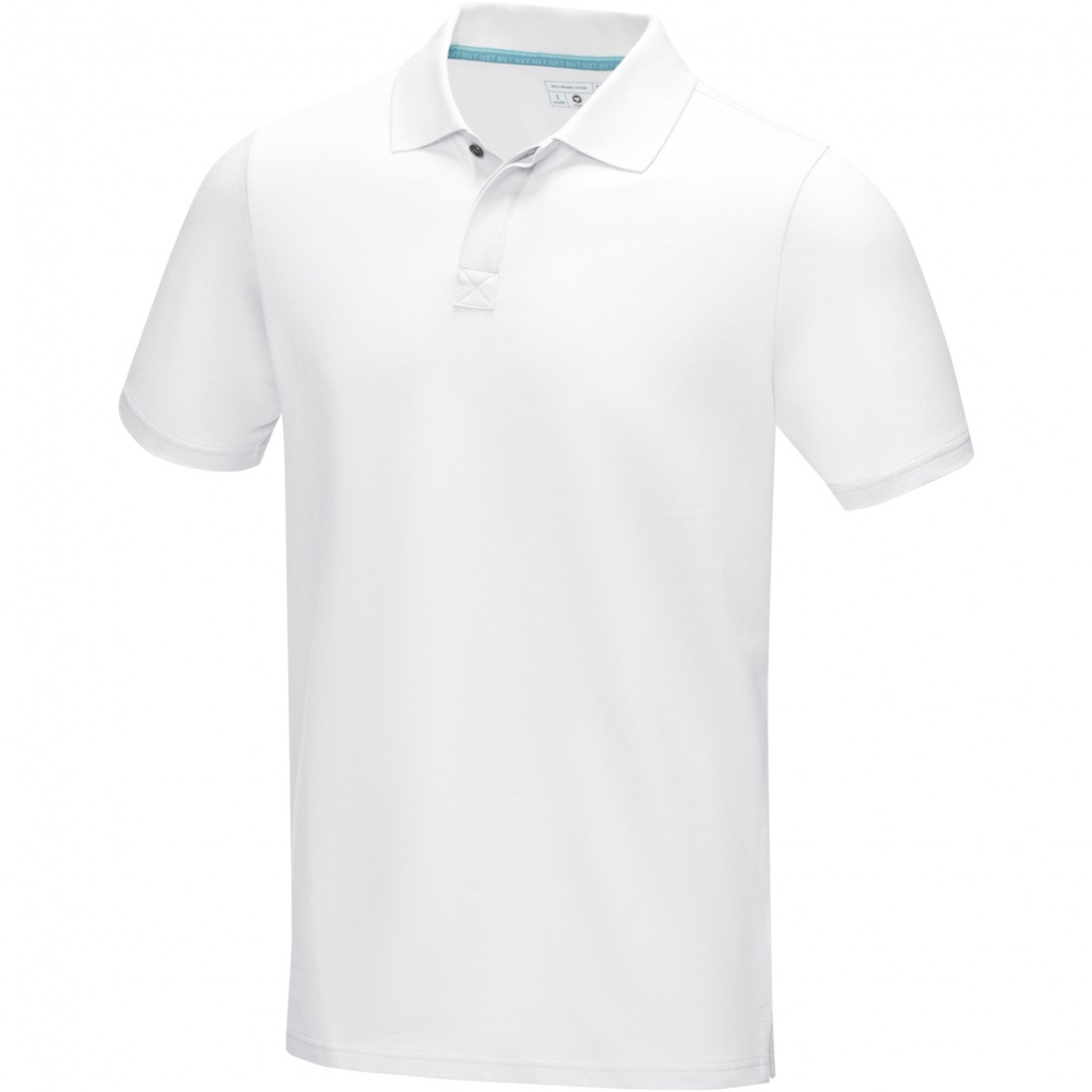 Logo trade promotional items picture of: Graphite short sleeve men’s organic polo