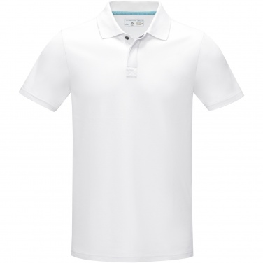 Logo trade advertising products image of: Graphite short sleeve men’s organic polo