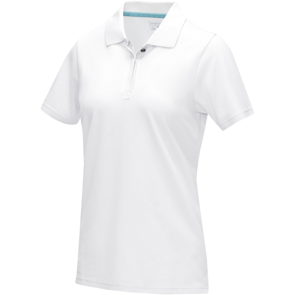 Logotrade corporate gift image of: Graphite short sleeve women’s organic polo