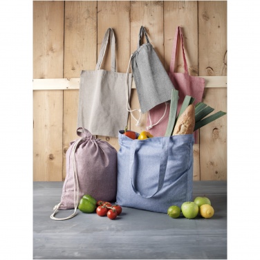 Logo trade promotional giveaways image of: Pheebs 210 g/m² recycled gusset tote bag 13L