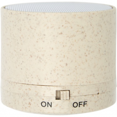 Logo trade promotional merchandise picture of: Kikai wheat straw Bluetooth® speaker