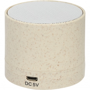 Logotrade promotional item image of: Kikai wheat straw Bluetooth® speaker