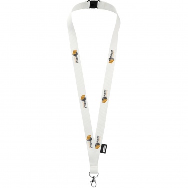 Logo trade promotional gifts picture of: Tom recycled PET lanyard with breakaway closure