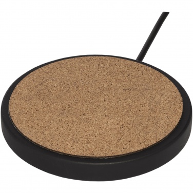 Logotrade promotional gift image of: Kivi 10W limestone/cork wireless charging pad