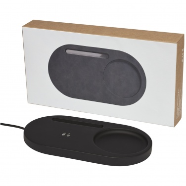 Logo trade corporate gift photo of: Klip 5W wireless charging desk organizer