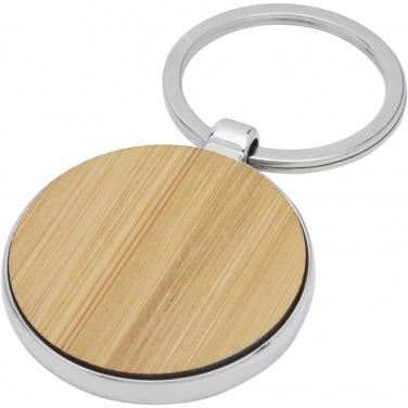 Logo trade promotional gifts image of: Nino bamboo round keychain