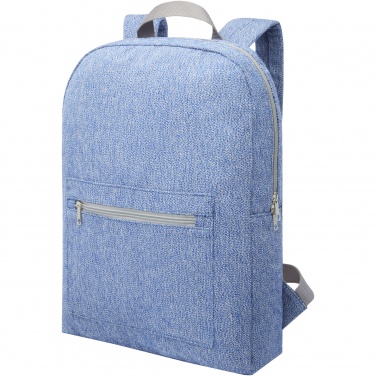 Logo trade business gift photo of: Pheebs 450 g/m² recycled cotton and polyester backpack 10L