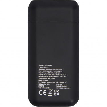 Logo trade promotional products image of: Odyssey 10.000mAh high density power bank