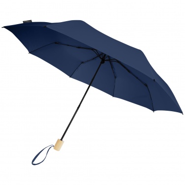 Logo trade promotional merchandise picture of: Birgit 21'' foldable windproof recycled PET umbrella
