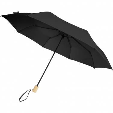 Logo trade business gifts image of: Birgit 21'' foldable windproof recycled PET umbrella