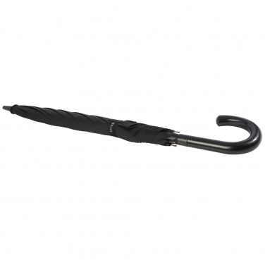 Logo trade promotional product photo of: Fontana 23" auto open umbrella with carbon look and crooked handle