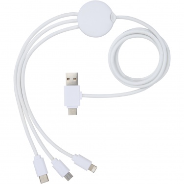 Logo trade promotional merchandise picture of: Pure 5-in-1 charging cable with antibacterial additive