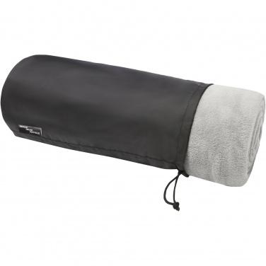 Logo trade promotional items image of: Lily GRS certified RPET coral fleece blanket