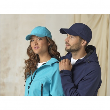Logo trade promotional products image of: Mica 6 panel GRS recycled cool fit cap