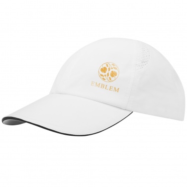 Logo trade business gifts image of: Morion 6 panel GRS recycled cool fit sandwich cap