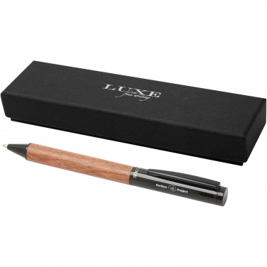 Logo trade promotional gift photo of: Timbre wood ballpoint pen