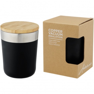 Logotrade promotional merchandise image of: Lagan 300 ml stainless steel tumbler with bamboo lid