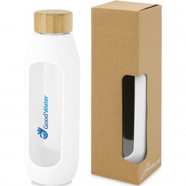 Logotrade promotional gift picture of: Tidan 600 ml borosilicate glass bottle with silicone grip